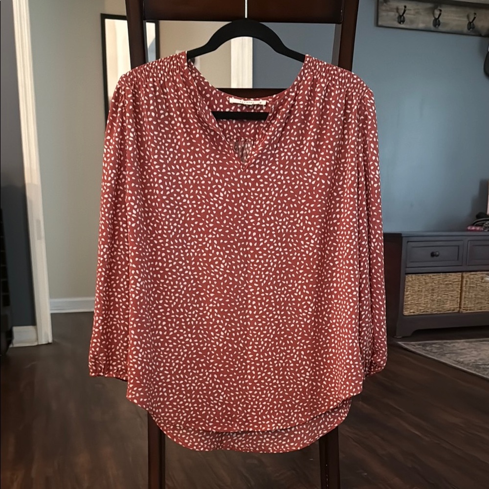 Women's Mauve Patterned Blouse